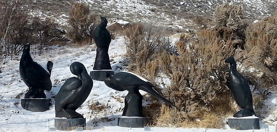 Todd McGrain, Lost Bird Project, set of 5 monument...