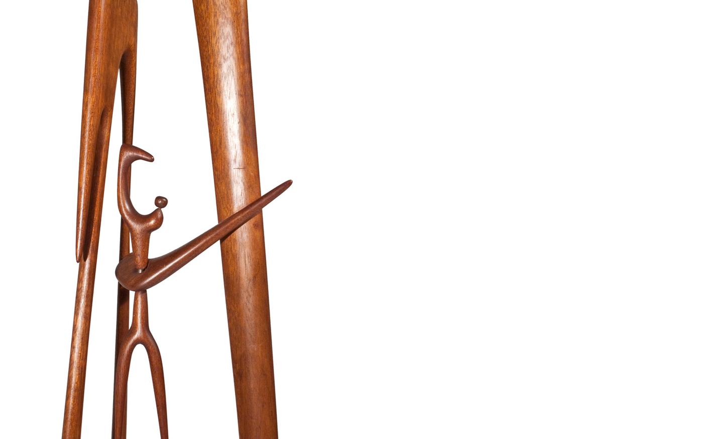 Abstract wood sculpture