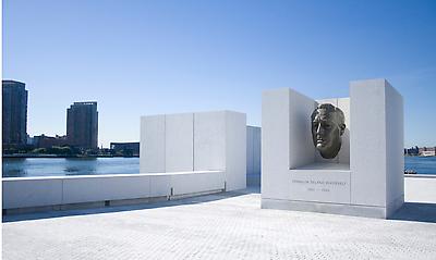 Four Freedoms Park featuring Jo Davidson's Bust of...