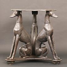 SEATED GREYHOUNDS TABLE
