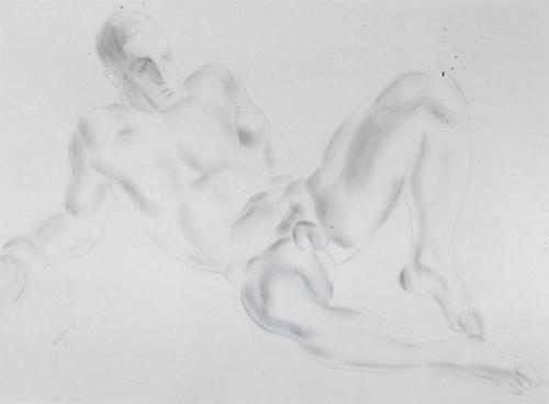 RECLINING MALE NUDE