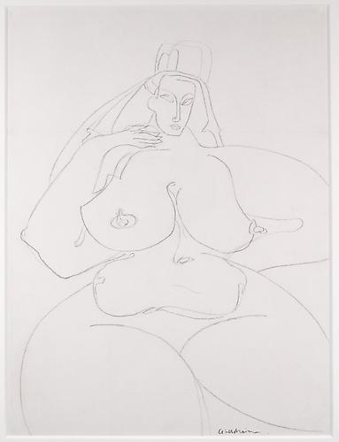 SEATED NUDE WITH HEADDRESS